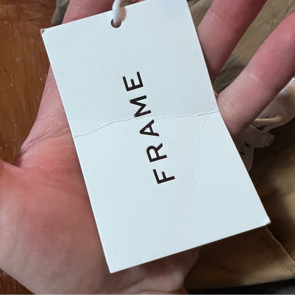 Frame Denim Tan High-Waisted Trousers - Picture 5 of 16